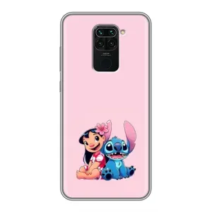 Чехол с принтом Стич на Xiaomi Redmi Note 9 (Лило и Стич)