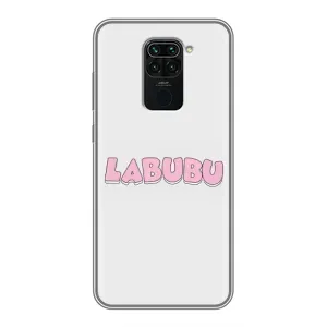 Чехол с Лабубу на Xiaomi Redmi Note 9 (Лого Лабубу)