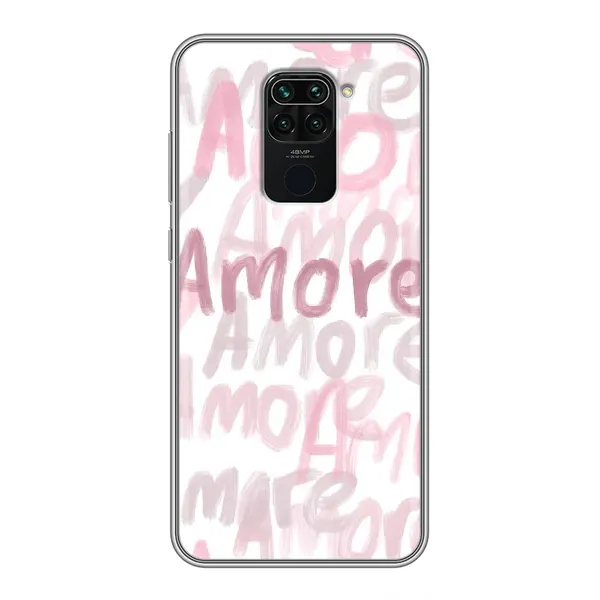 Чехол с принтом «Аморе любовь» для Xiaomi Redmi Note 9
