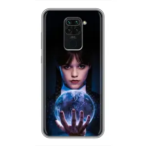 Чехол с дизайном Венздей 2 на Xiaomi Redmi Note 9 (Магическая сфера Уэнздей)