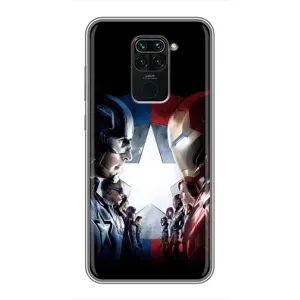 Чохли з героями Марвел Xiaomi Redmi Note 9 (VPrint) (Марвел стайл)