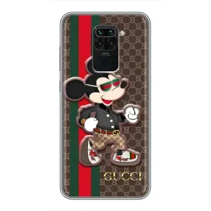 Чохли GUCCI для Сяомі Редмі Нот 9 (AlphaPrint) (Маус Гуччі)