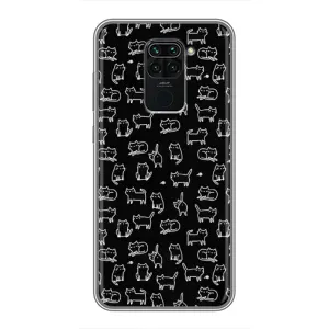 Чохол з принтом для Xiaomi Redmi Note 9 (AlphaPrint) Модні коти (Маленькі котики)