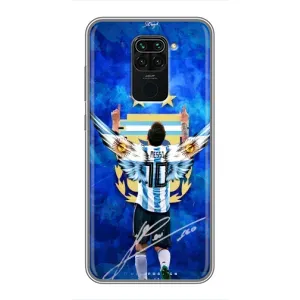 Чехлы для Xiaomi Redmi Note 9 (Leo чемпион) (AlphaPrint) (Месси сборная)