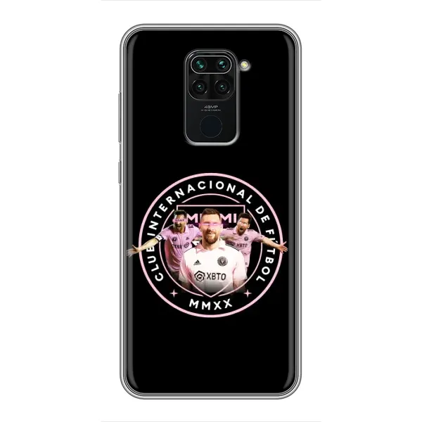 Чехол с принтом «Месси в лого» для Xiaomi Redmi Note 9