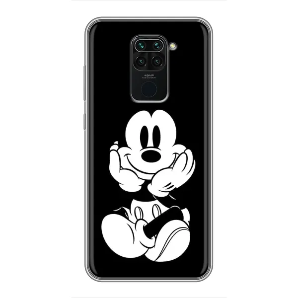 Чехол с принтом «Микки на черном» для Xiaomi Redmi Note 9 Чехол с принтом «Микки на черном» для Xiaomi Redmi Note 9