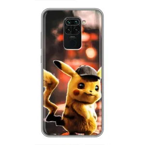 Чехол с Пикачу на Xiaomi Redmi Note 9 (Милый Пикачу)