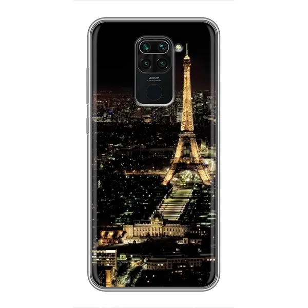 Чохол з принтом «Нічний Париж» для Xiaomi Redmi Note 9