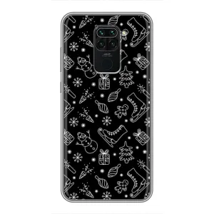 Новорічні, Святкові Чохли для Xiaomi Redmi Note 9 - 2024 год (Новорічний фон)
