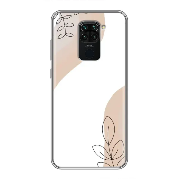 Чехол с принтом «Нюдовая веточка абстракция» для Xiaomi Redmi Note 9