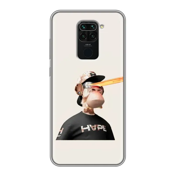Чохол з принтом «мавпа NFT в окулярах» для Xiaomi Redmi Note 9