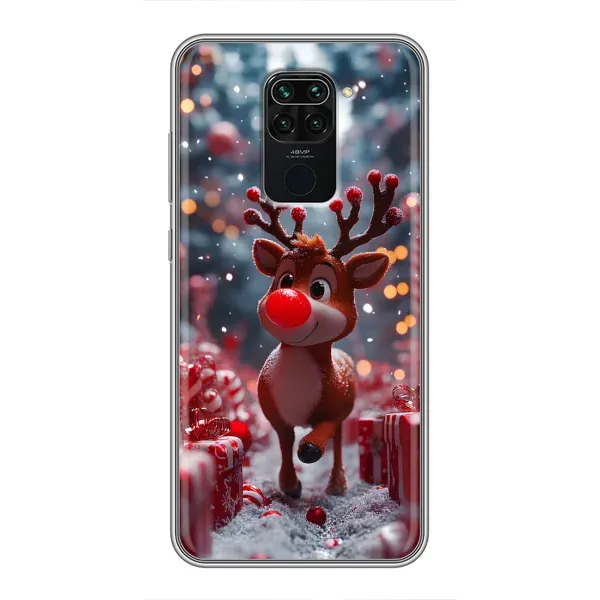 Чохол з принтом «Олень серед подарунків» для Xiaomi Redmi Note 9