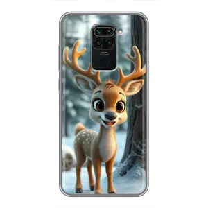 Чохол з принтом «Оленятко в лісі» для Xiaomi Redmi Note 9
