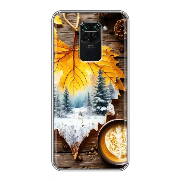Чехол с принтом «Осенне-зимний кофе» для Xiaomi Redmi Note 9