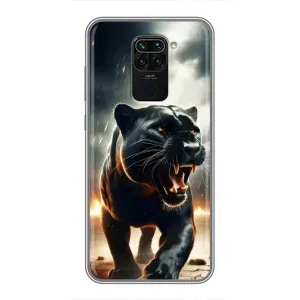 Чехол с картинкой «Хищники» для Xiaomi Redmi Note 9 (Черная пантера)