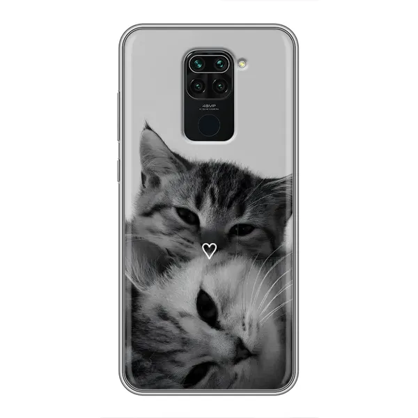 Чехол с принтом «Пара котов» для Xiaomi Redmi Note 9 Чехол с принтом «Пара котов» для Xiaomi Redmi Note 9