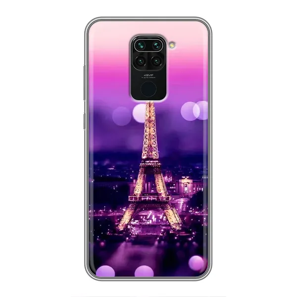Чохол з принтом «Париж Башня» для Xiaomi Redmi Note 9