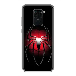 Чохол з людиною павуком для Xiaomi Redmi Note 9 - (AlphaPrint) (Паук марвел)