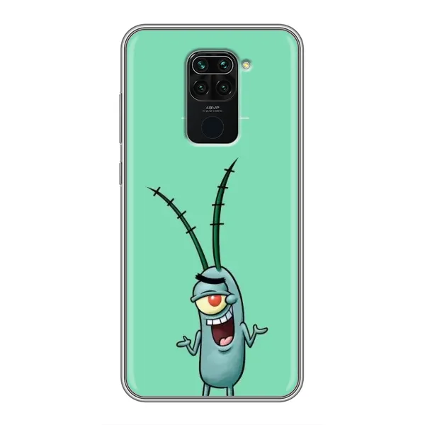 Чохол з принтом «Персонаж Планктон» для Xiaomi Redmi Note 9 Чохол з принтом «Персонаж Планктон» для Xiaomi Redmi Note 9