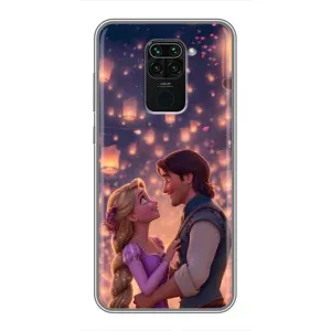 Чехол Рапунцель для Xiaomi Redmi Note 9 (Принцесса и принц)