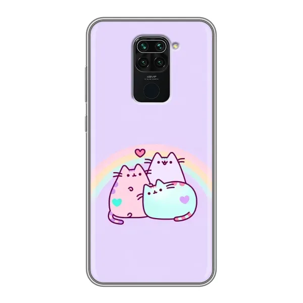 Чехол с принтом «Радужные котики» для Xiaomi Redmi Note 9
