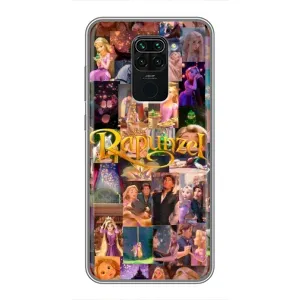 Чехол Рапунцель для Xiaomi Redmi Note 9 (Коллаж Рапунцель)