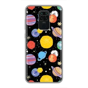 Космічні Чохли для Сяомі Редмі Нот 9 (VPrint) (Намальовані планети)