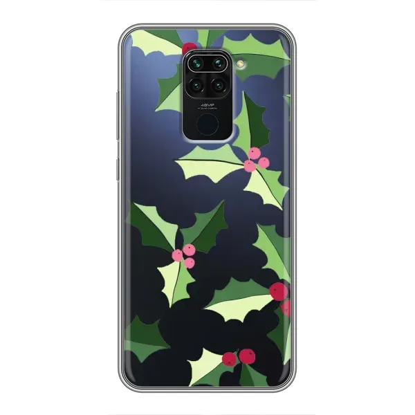 Чехол с принтом «Рождественский фон» для Xiaomi Redmi Note 9