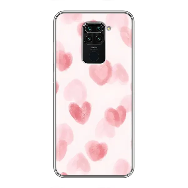 Чехол с принтом «Розовые сердечки» для Xiaomi Redmi Note 9