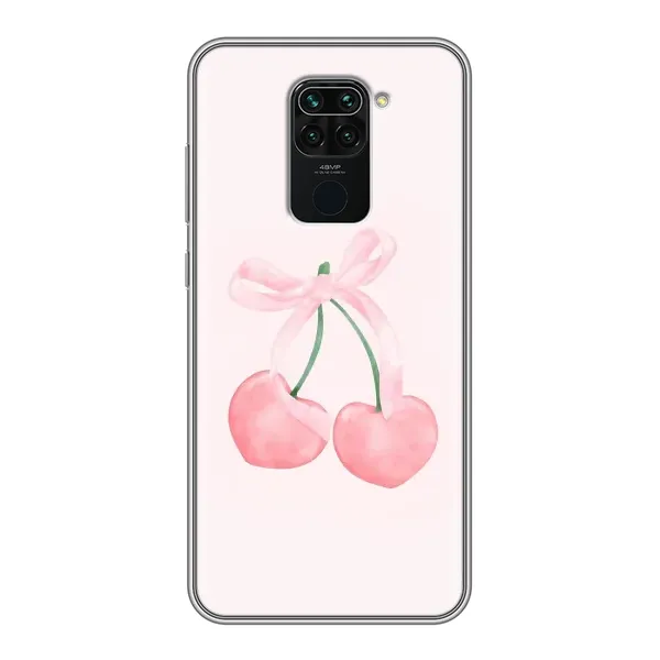 Чехол с принтом «Розовые вишни» для Xiaomi Redmi Note 9