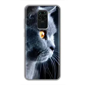 Чохли з Котиками для Xiaomi Redmi Note 9 (VPrint) (Сірий Кіт)