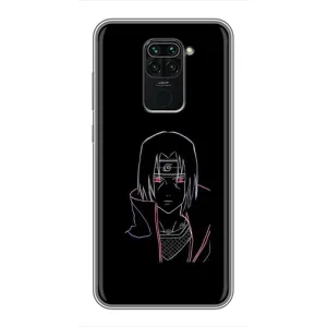 Чохли на тему: Ітачи Учіха для Xiaomi Redmi Note 9 (AlphaPrint) (силует Ітачі)