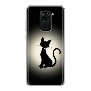 Чохол з принтом для Xiaomi Redmi Note 9 (AlphaPrint) Модні коти (Силует котика)