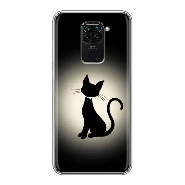 Чехол с принтом «Силуэт котика» для Xiaomi Redmi Note 9 Чехол с принтом «Силуэт котика» для Xiaomi Redmi Note 9