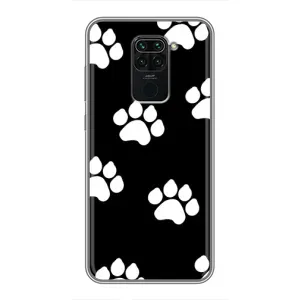 Чохли з собаками для Xiaomi Redmi Note 9 (VPrint) (Сліди собаки)