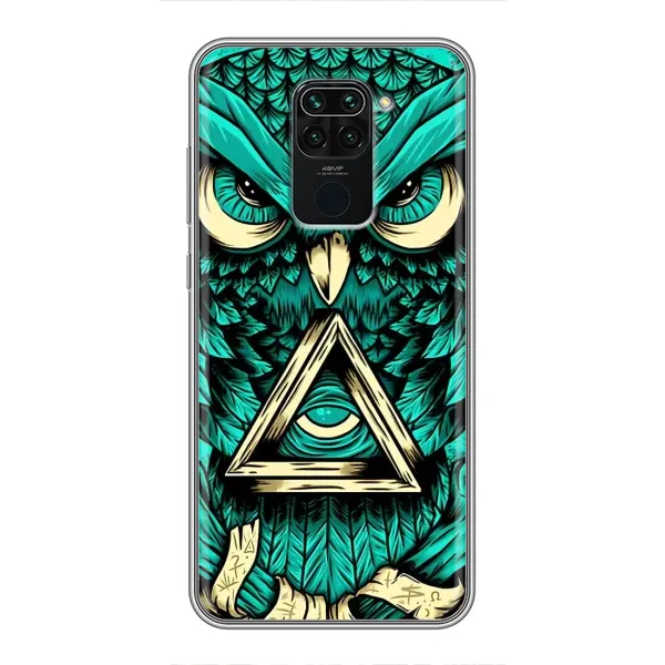 Чехол с принтом «Сова с глазом» для Xiaomi Redmi Note 9 Чехол с принтом «Сова с глазом» для Xiaomi Redmi Note 9