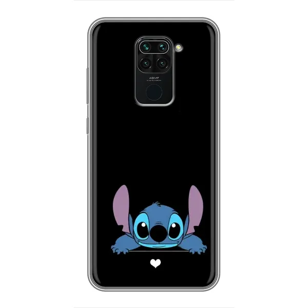 Чехол с принтом «Стич на черном» для Xiaomi Redmi Note 9
