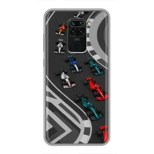 Чехол Формула1 на Xiaomi Redmi Note 9 (Трасса Ф1)