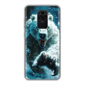 Чехол с картинкой «Хищники» для Xiaomi Redmi Note 9 (Полярный медведь)