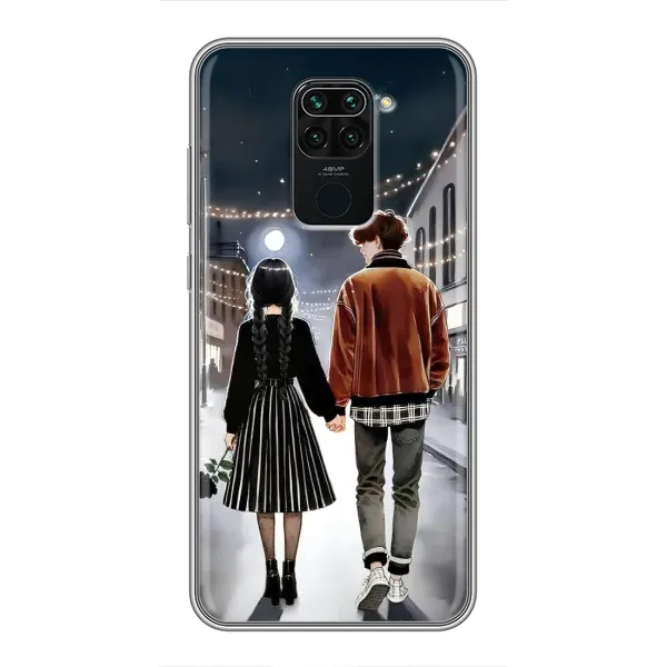 Чехол с принтом «Уэнздей и Тайлер» для Xiaomi Redmi Note 9