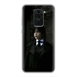 Чехол с дизайном Венздей 2 на Xiaomi Redmi Note 9 (Темный стиль Уэнздей)