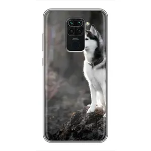 Чохол з Хаскі Xiaomi Redmi Note 9 - (AlphaPrint) (Вірний собака)