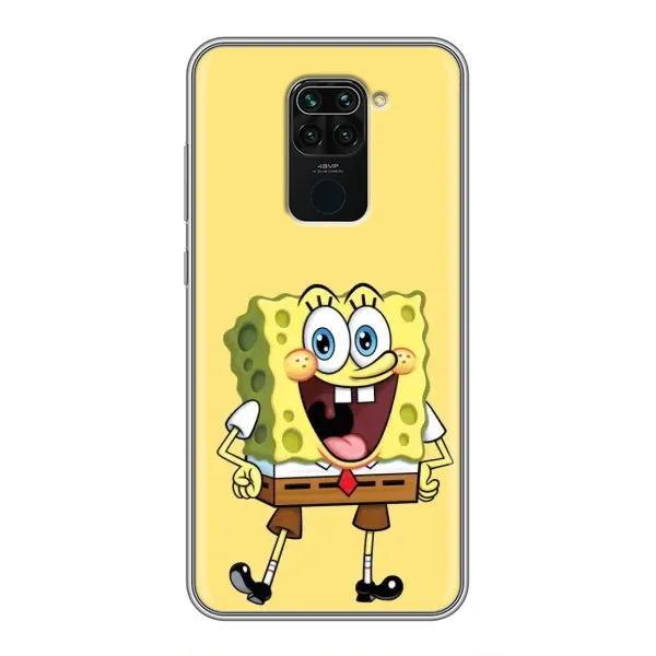 Чохол з принтом «Веселий Спанч Боб» для Xiaomi Redmi Note 9 Чохол з принтом «Веселий Спанч Боб» для Xiaomi Redmi Note 9