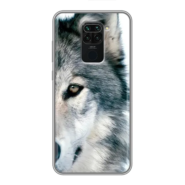 Чохол з принтом «Вовк» для Xiaomi Redmi Note 9