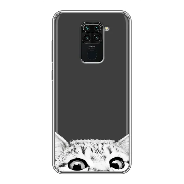 Чехол с принтом «Выглядывает кот» для Xiaomi Redmi Note 9