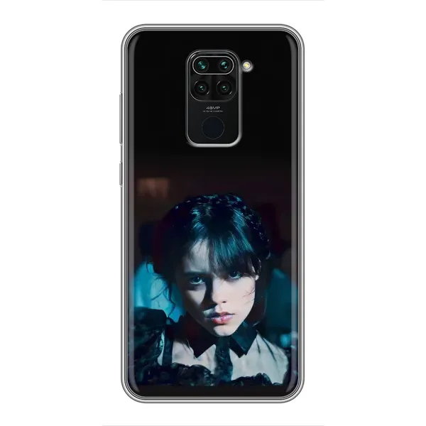 Чехол с принтом «взгляд Уэнздей» для Xiaomi Redmi Note 9