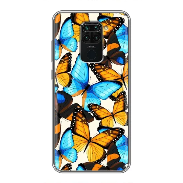 Чехол с принтом «Яркие бабочки» для Xiaomi Redmi Note 9
