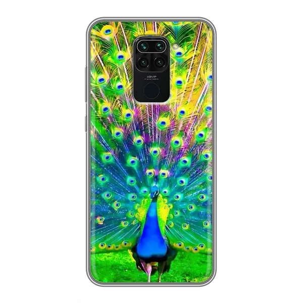 Чехол с принтом «Яркий Павлин» для Xiaomi Redmi Note 9 Чехол с принтом «Яркий Павлин» для Xiaomi Redmi Note 9