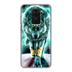 Захисні чохли для Сяомі Редмі Нот 9 (AlphaPrint) (ХІТ продаж) ВОВК (Яскравий вовк)