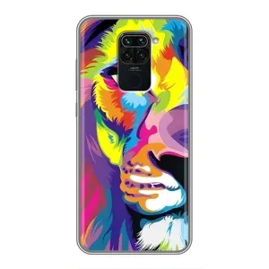 Чохол з картинкою ЛЕВ для Xiaomi Redmi Note 9 (VPrint) (Яскравий Лев)